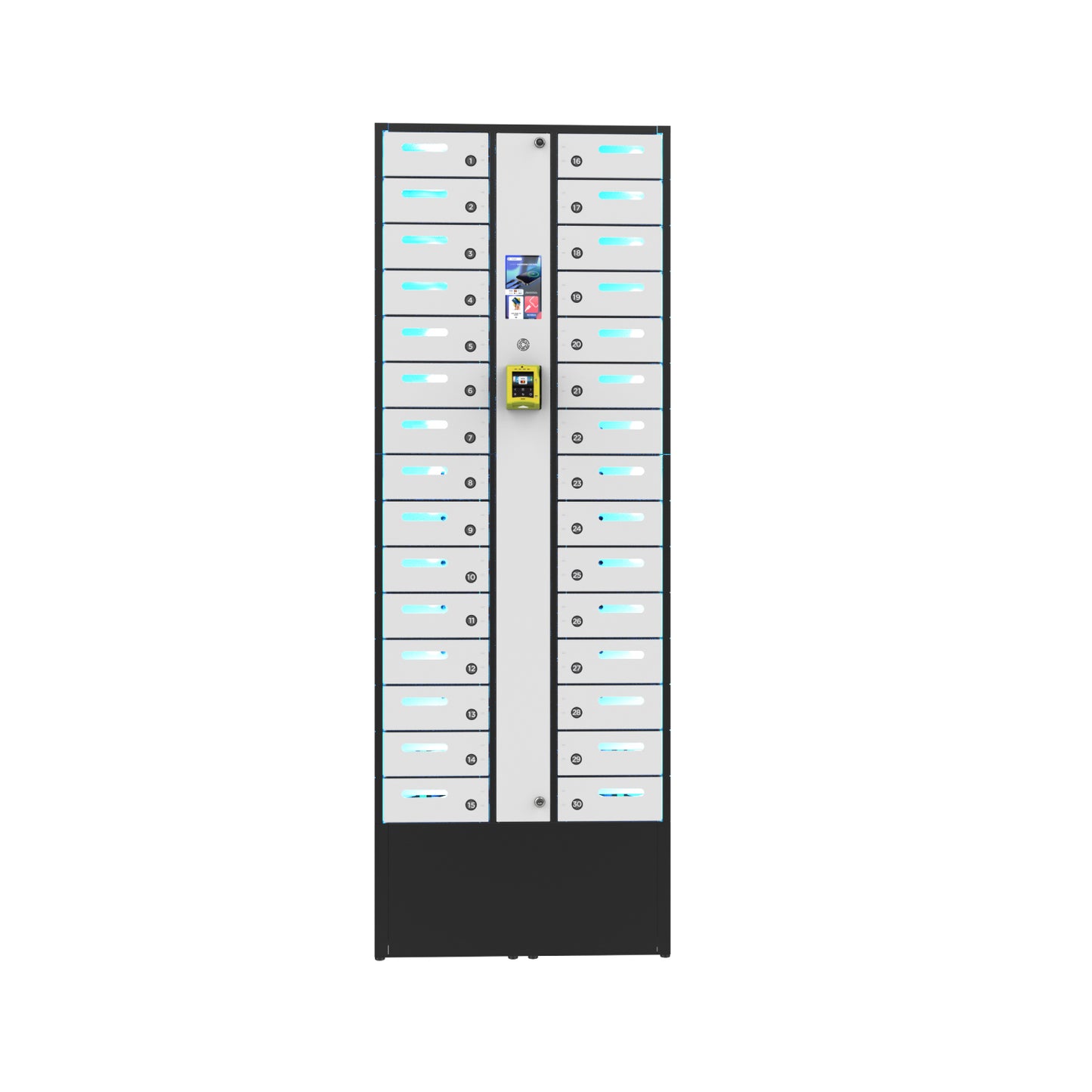VIA 30-Bay Credit Card-Operated Mobile Charging Locker