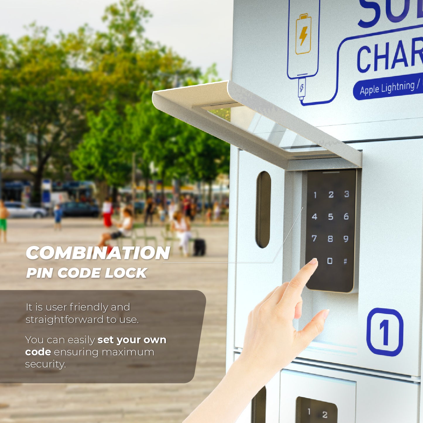 SOL Solar Powered Mobile Charging Locker