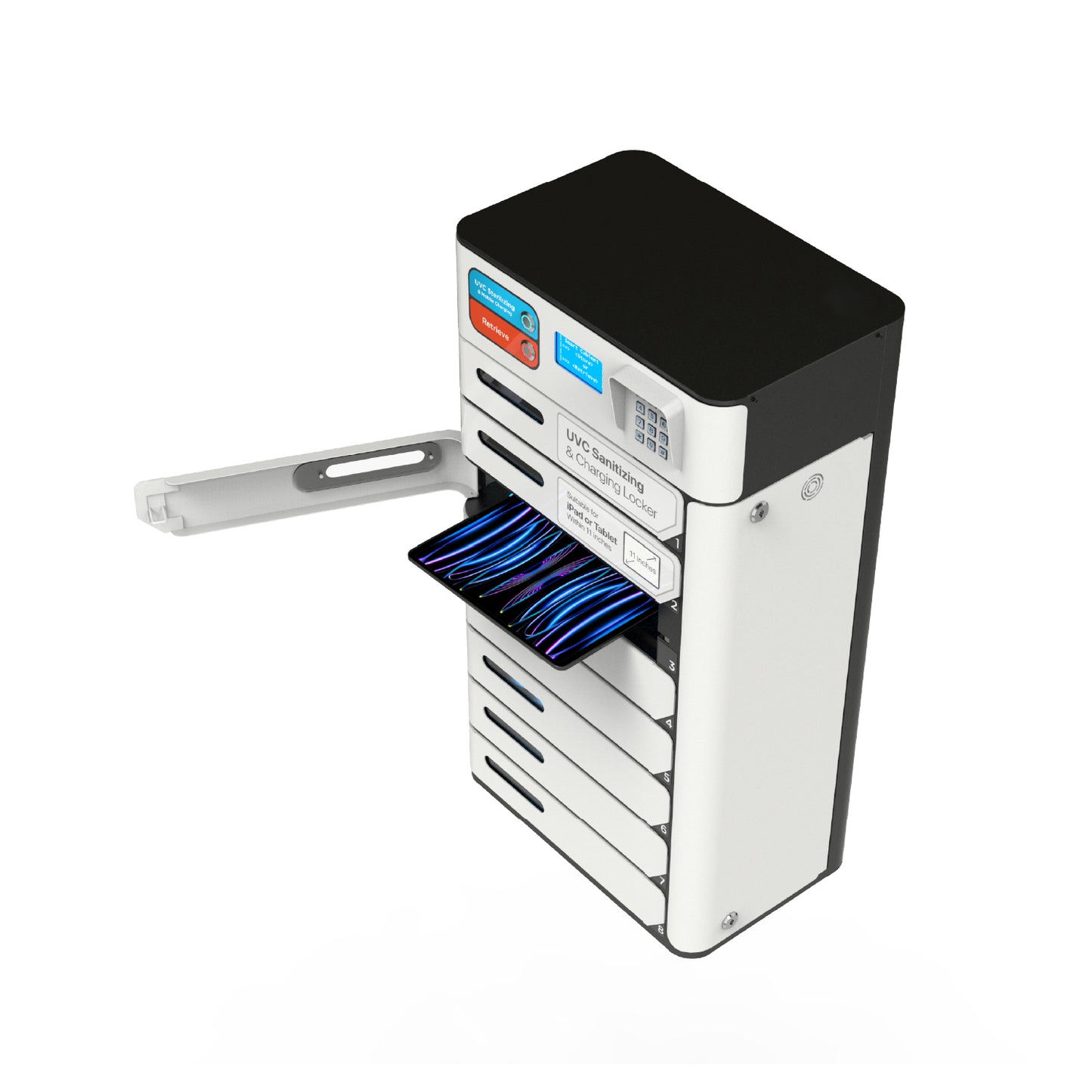 VOX 8 Bay UV-C Sanitizing & Charging Locker for Tablets & iPads