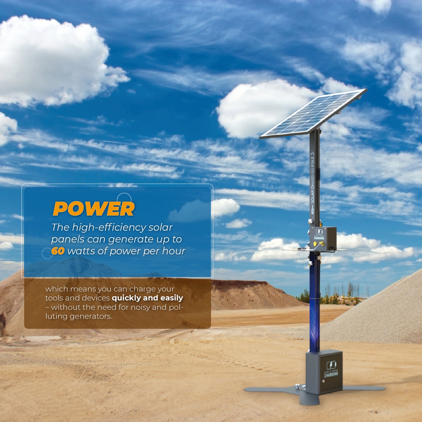 ACG Solar Powered Job-Site Charging Station