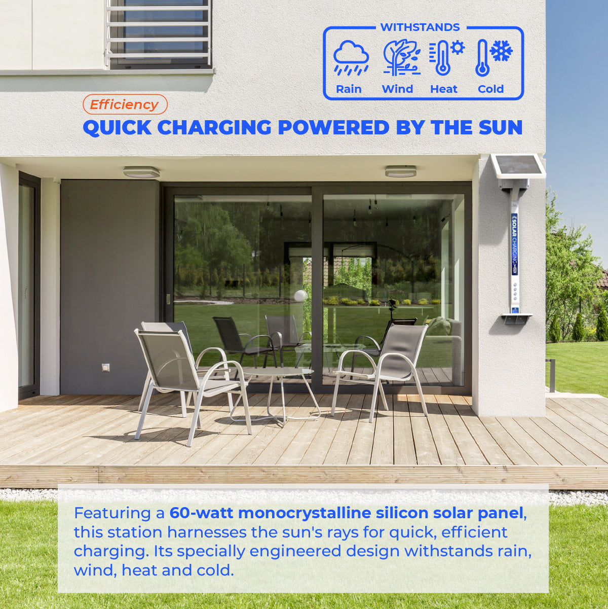SUN Solar Powered Cell Phone Charging Station