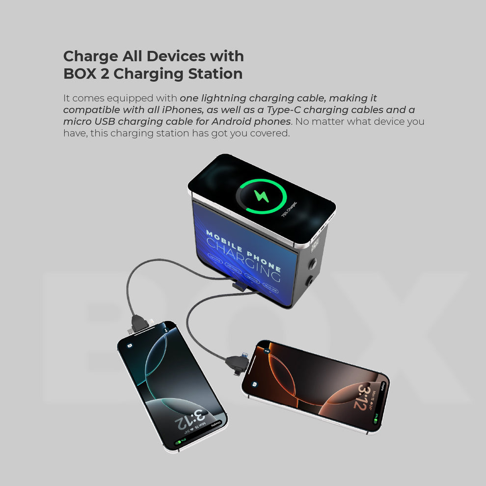 BOX 2 Battery Powered Desktop Charging Station – Y2TechStore