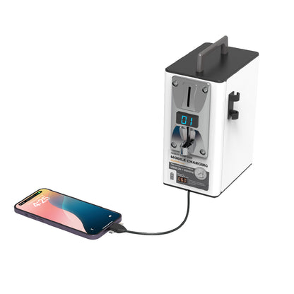 YOO 2 Coin Operated Cell Phone Charging Station (PD20W, 24,000 mAh Battery)