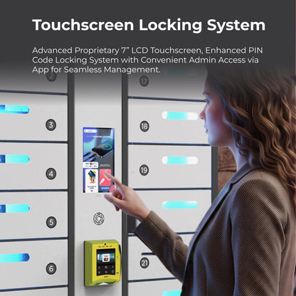 VIA 30-Bay Credit Card-Operated Mobile Charging Locker