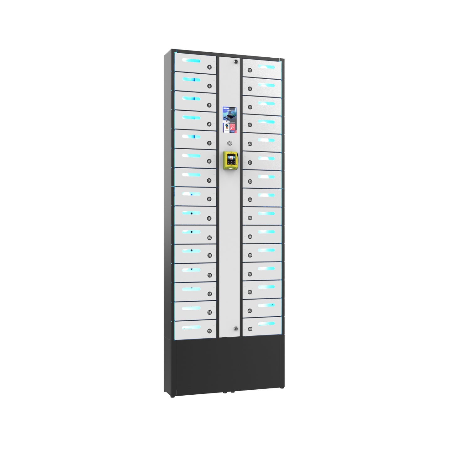 VIA 30-Bay Credit Card-Operated Mobile Charging Locker