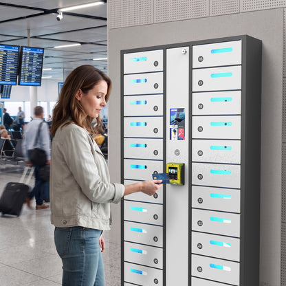 VIA 30-Bay Credit Card-Operated Mobile Charging Locker