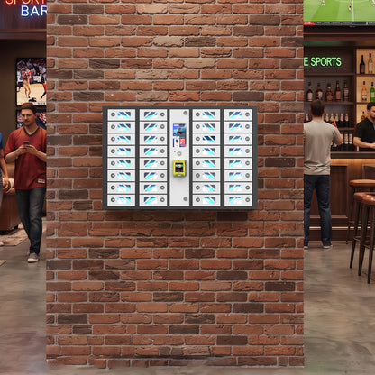 GIA 32-Bay Credit Card-Operated Mobile Charging Locker