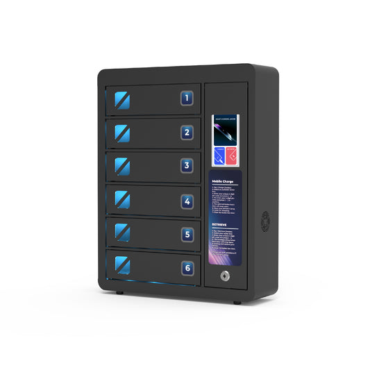 JUN 6 Bay Touchscreen Mobile Charging Locker