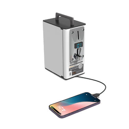 YOO 2 Coin Operated Cell Phone Charging Station (PD20W, 24,000 mAh Battery)