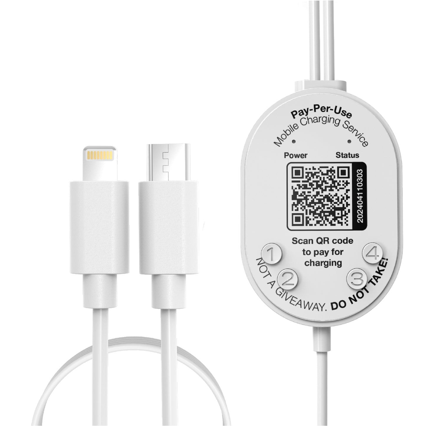 QR Code Pay Charger Cable with PD25W Super-Fast Charging (8-Pack)