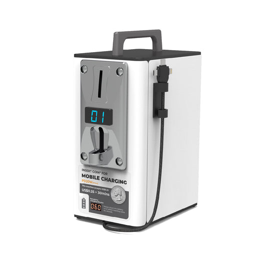 YOO 2 Coin Operated Cell Phone Charging Station (PD20W, 24,000 mAh Battery)