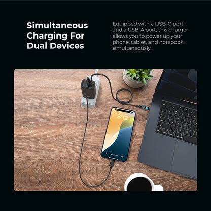 Y2Power 65W GaN Travel Charger + Type-C 100W Charging Cable with LED Display