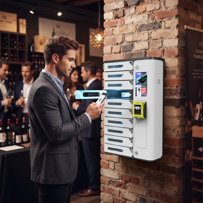 AMI 10 Bay Credit Card Operated Mobile Charging Locker