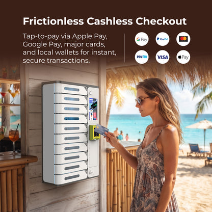 AMI 10 Bay Credit Card Operated Mobile Charging Locker
