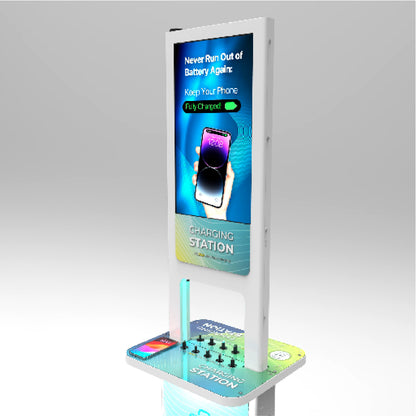 AXI Double-Sided 21” LCD Screen Charging Kiosk