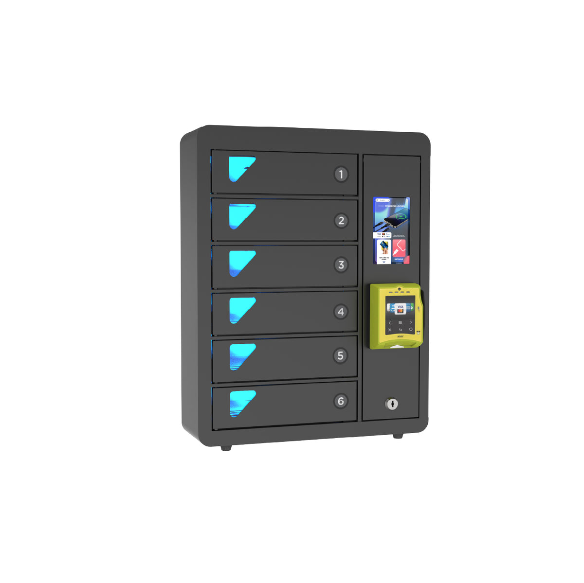 JUN 6 Bay Credit Card Operated Mobile Charging Locker