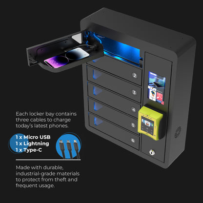 JUN 6 Bay Credit Card Operated Mobile Charging Locker