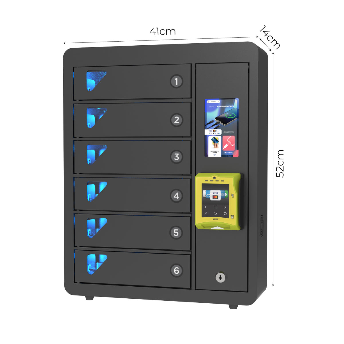 JUN 6 Bay Credit Card Operated Mobile Charging Locker
