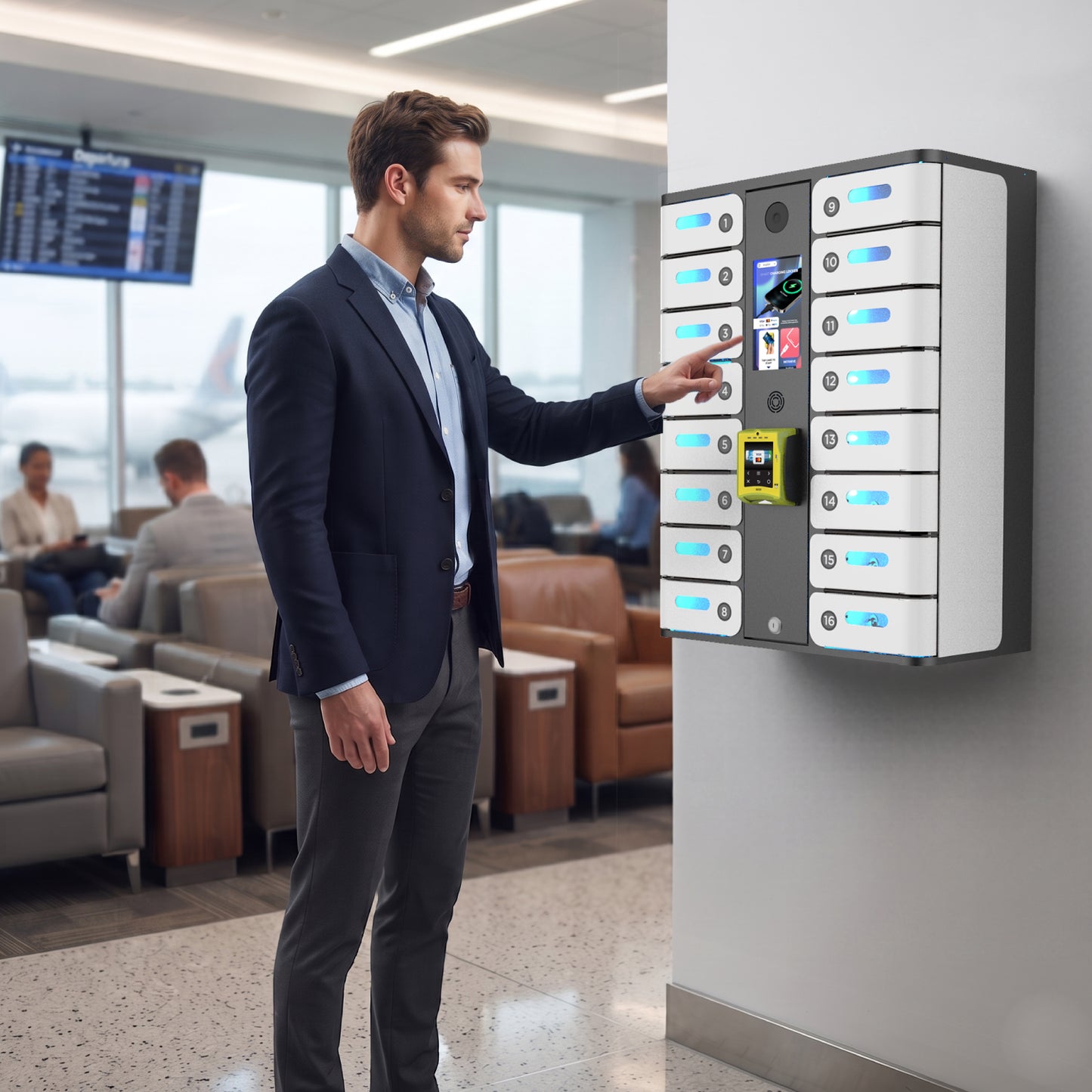 MAX 16-Bay Credit Card-Operated Mobile Charging Locker