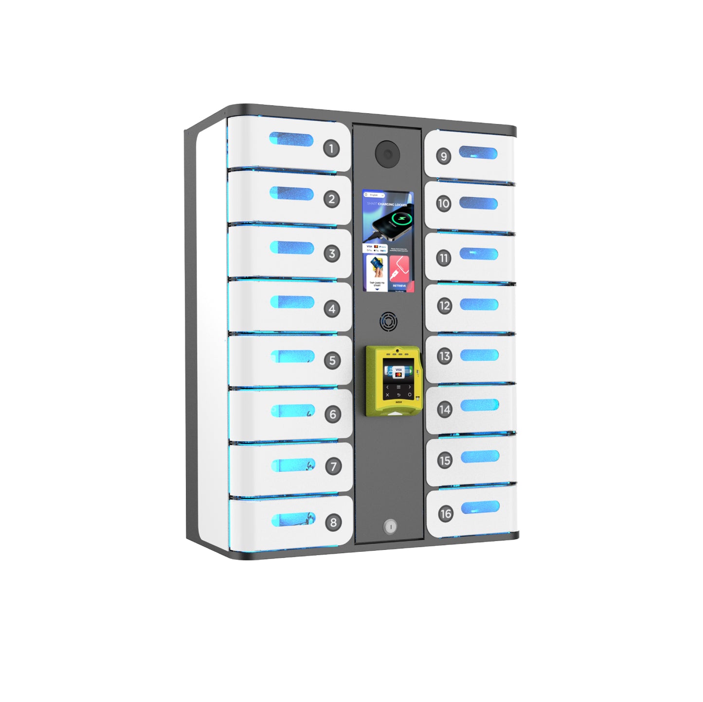 MAX 16-Bay Credit Card-Operated Mobile Charging Locker