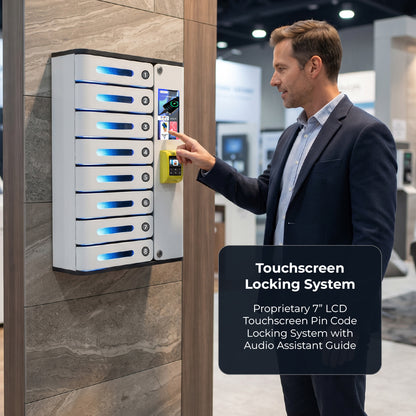 MIA Premium 8 Bay Credit Card Operated Mobile Charging Locker