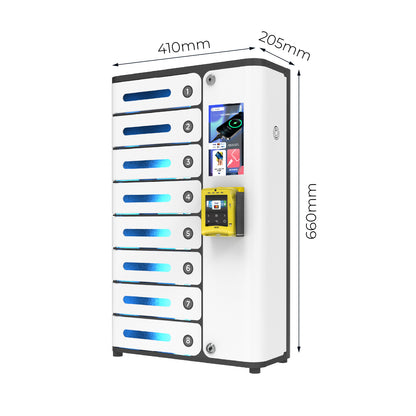 MIA Premium 8 Bay Credit Card Operated Mobile Charging Locker