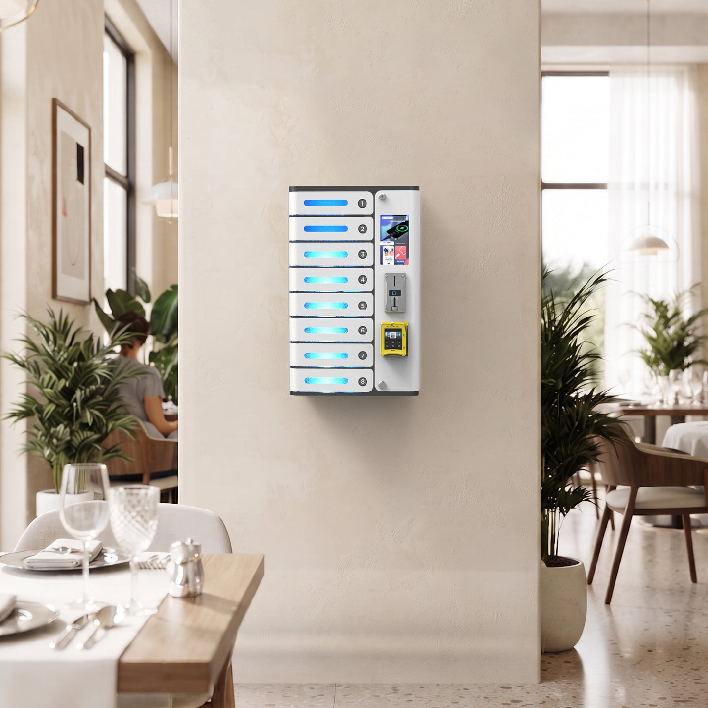 MIA Premium Credit Card and Coin Operated Charging Locker