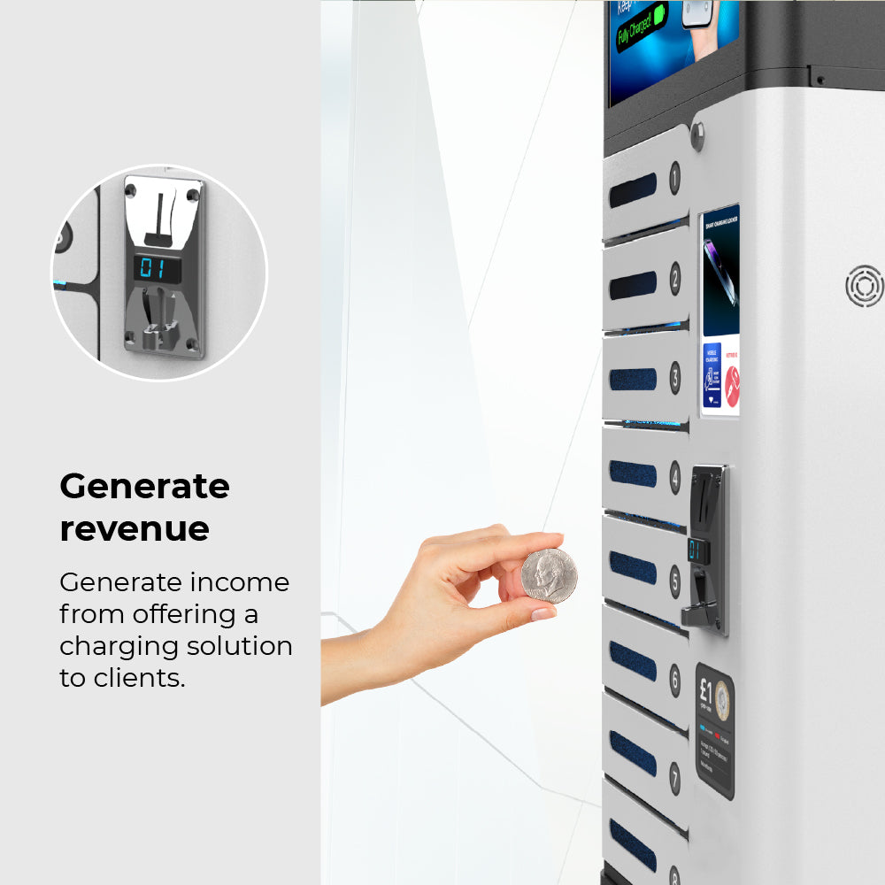 MIA Premium Pro Coin Operated Charging Locker