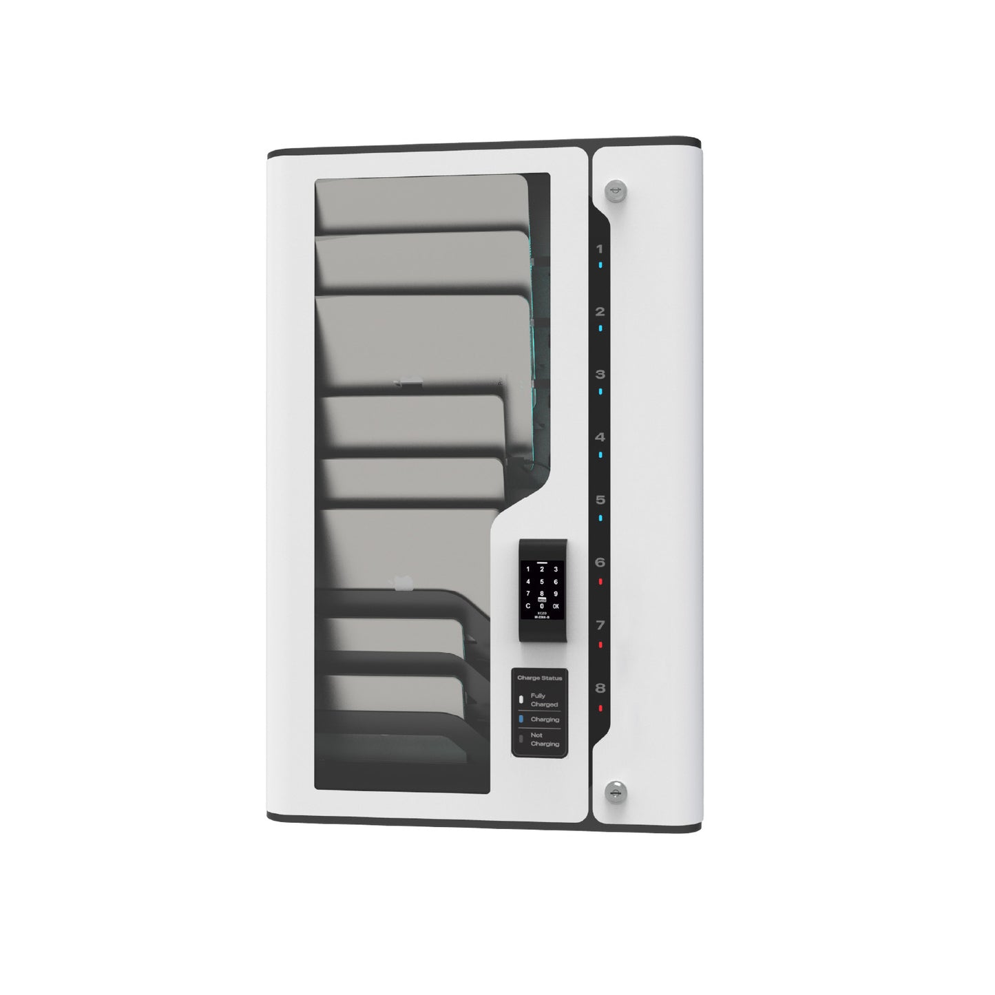 STN 8-Bay Wall Mounted iPads / Tablets Charging Locker For Hospitals & Enterprises