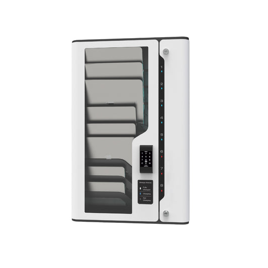STN 8-Bay Wall Mounted iPads / Tablets Charging Locker For Hospitals & Enterprises