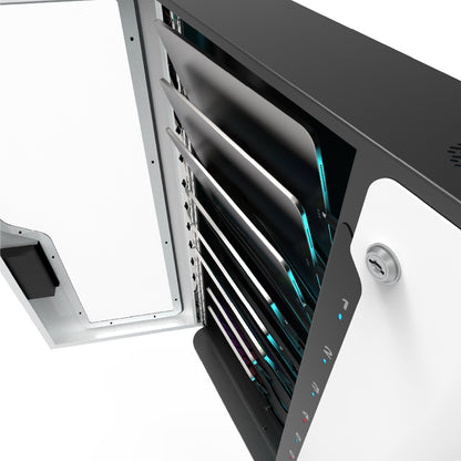 STN 8-Bay Wall Mounted iPads / Tablets Charging Locker For Hospitals & Enterprises