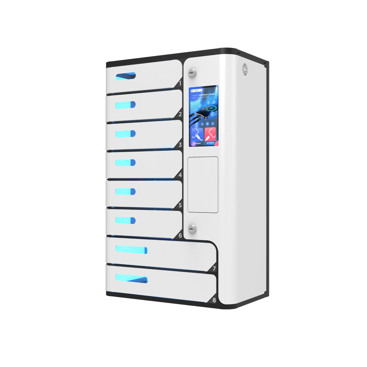 UVC Premium 8 Bay Mobile Sanitizing & Charging Locker