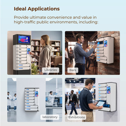 UVC Premium 8 Bay Mobile Sanitizing & Charging Locker