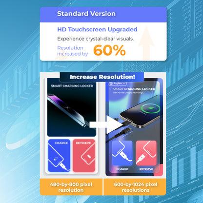 MIA Premium Touchscreen Mobile Charging Locker with Upgraded Touchscreen System