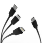 Replacement Cable: 1-to-3 Fast Charging Cable for ZEN / MIA / UVC / LIA / MAX / VIA / GIA Locker (Type-C, 8-Pack)
