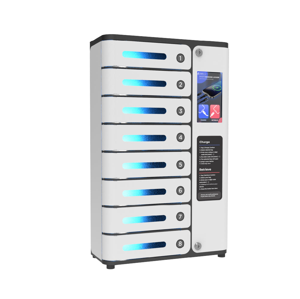 MIA Premium Touchscreen Mobile Charging Locker with Upgraded Touchscreen System