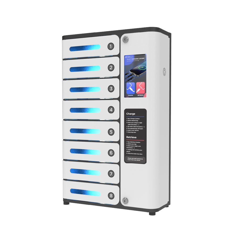 MIA Premium Touchscreen Mobile Charging Locker with Upgraded Touchscreen System